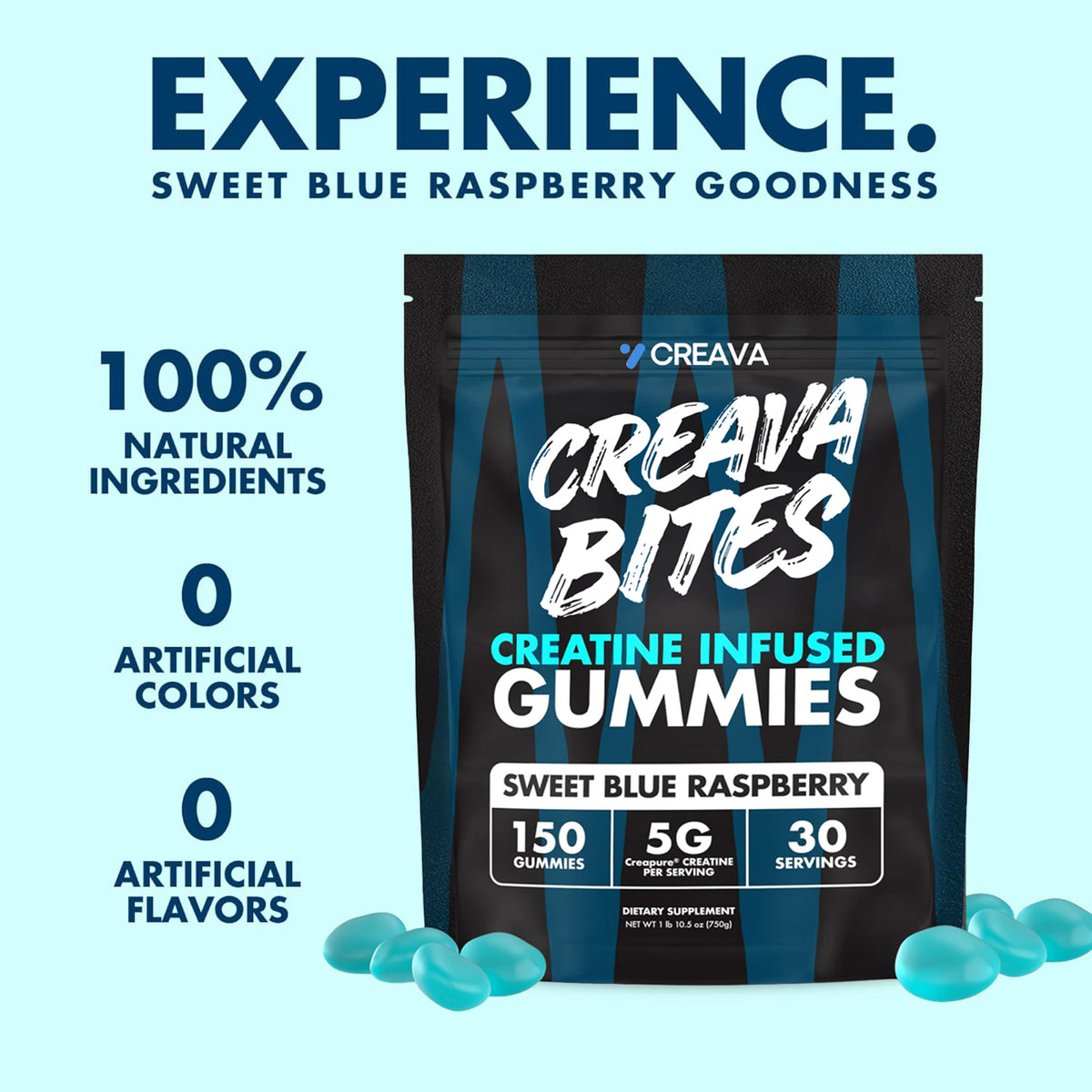 Creava Bites™ Creatine Infused Gummies -5g
