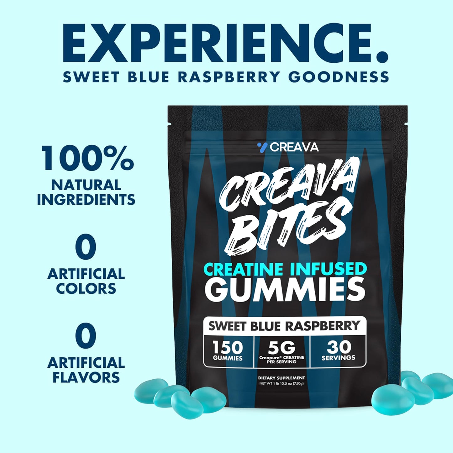Creava Bites™ Creatine Infused Gummies -5g